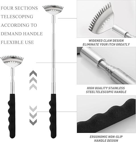 Miniatura 5 de Head Massager Back Scratcher, 20 Fingers Head Scratcher Scalp Massager & Back Scratcher for Men Women, Stocking Stuffers for Deep Relaxation, Stress