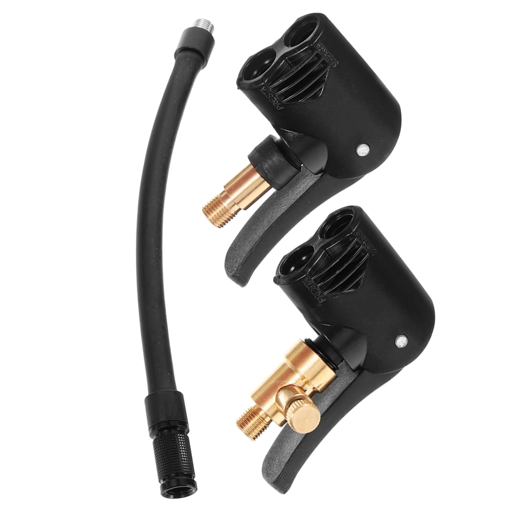 BESTonZON Ventiladapter Für Reifenfüller Universeller Luftpumpenanschluss Für Auto Und Motorrad Mit Schwarzem Schlauch Schnell Und Einfach Zu Befestigen