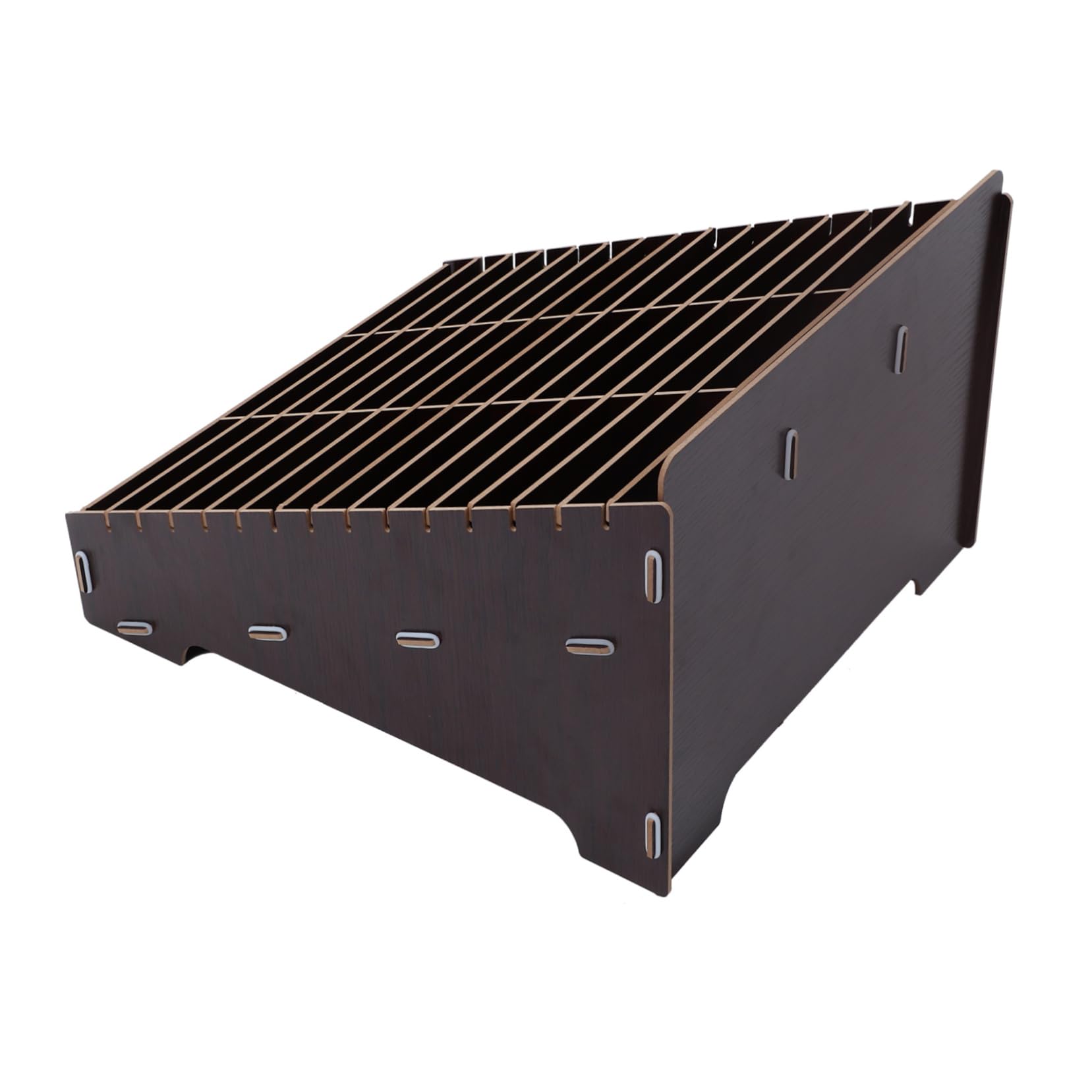 Caja de Almacenamiento de Madera para Teléfonos Móviles con Múltiples Compartimentos Organizador de Escritorio Multifuncional para Oficina y para Estudiantes y Profesionales Color