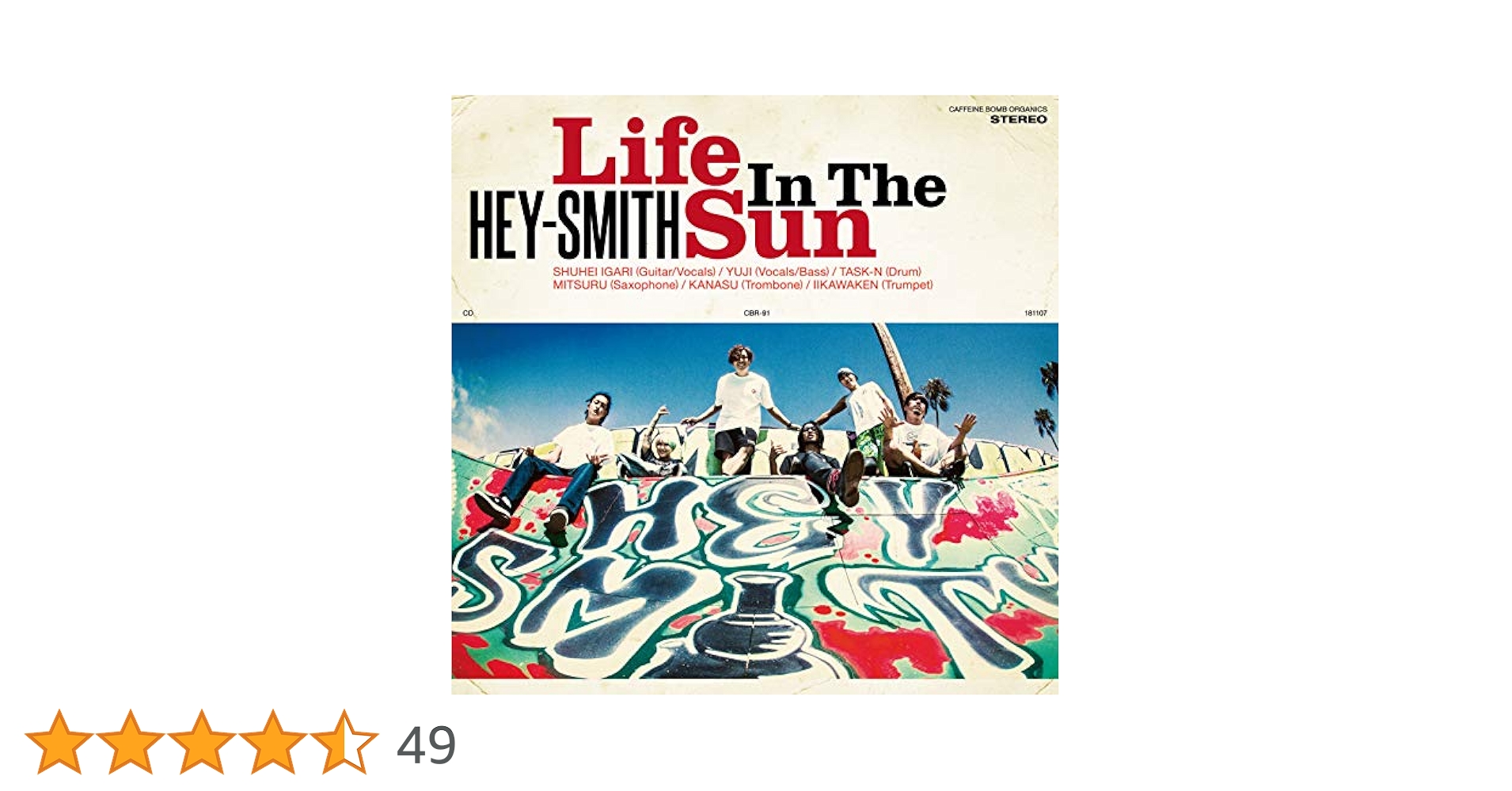 ニ*ク様 HEY-SMITH Life In The Sun World Edi Amazon.co.jp: Life In The Sun(通常盤): ミュージック