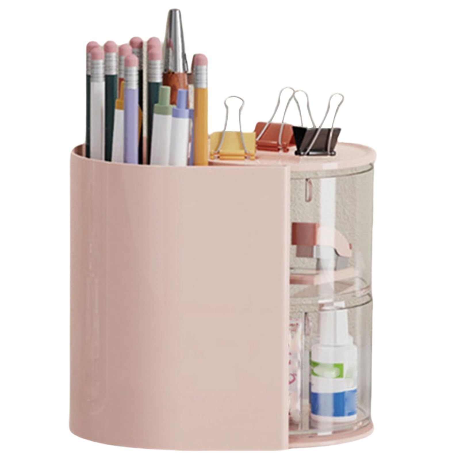 Elegante caja de almacenamiento de brochas de maquillaje y esponjas, organizador de cosméticos multiusos, accesorio para el hogar para mujeres de moda