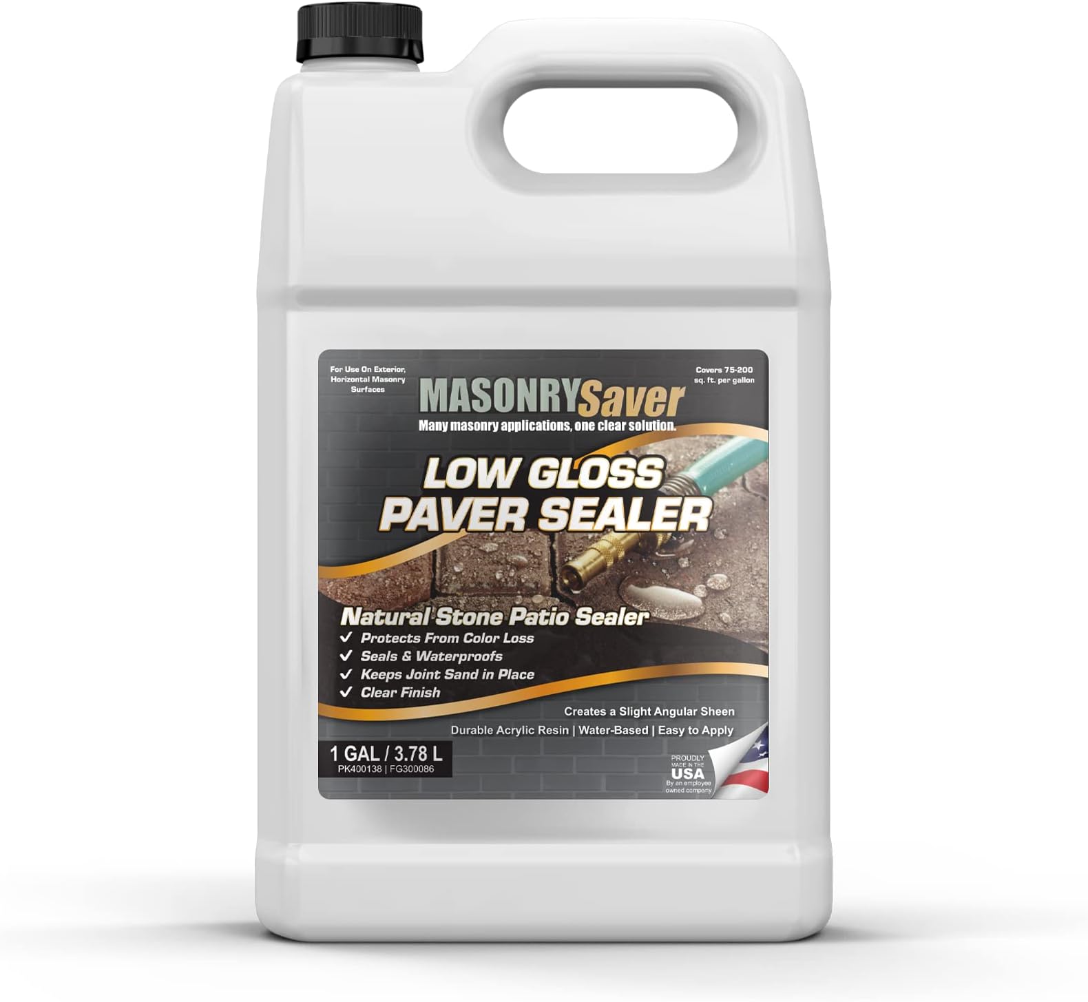 Paver Sealer - Water Resistant, Acrylic, for Stone Surfaces - 1 Gallon