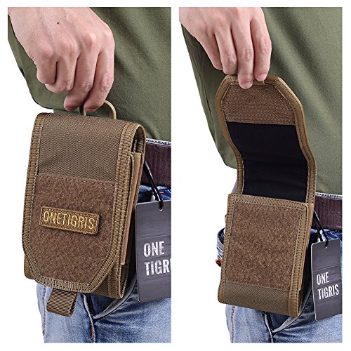 Onetigris Large Smartphone Pouch For 5.5" Phone With Otterbox Or Survivor Case (Coyote Brown) #TOP5