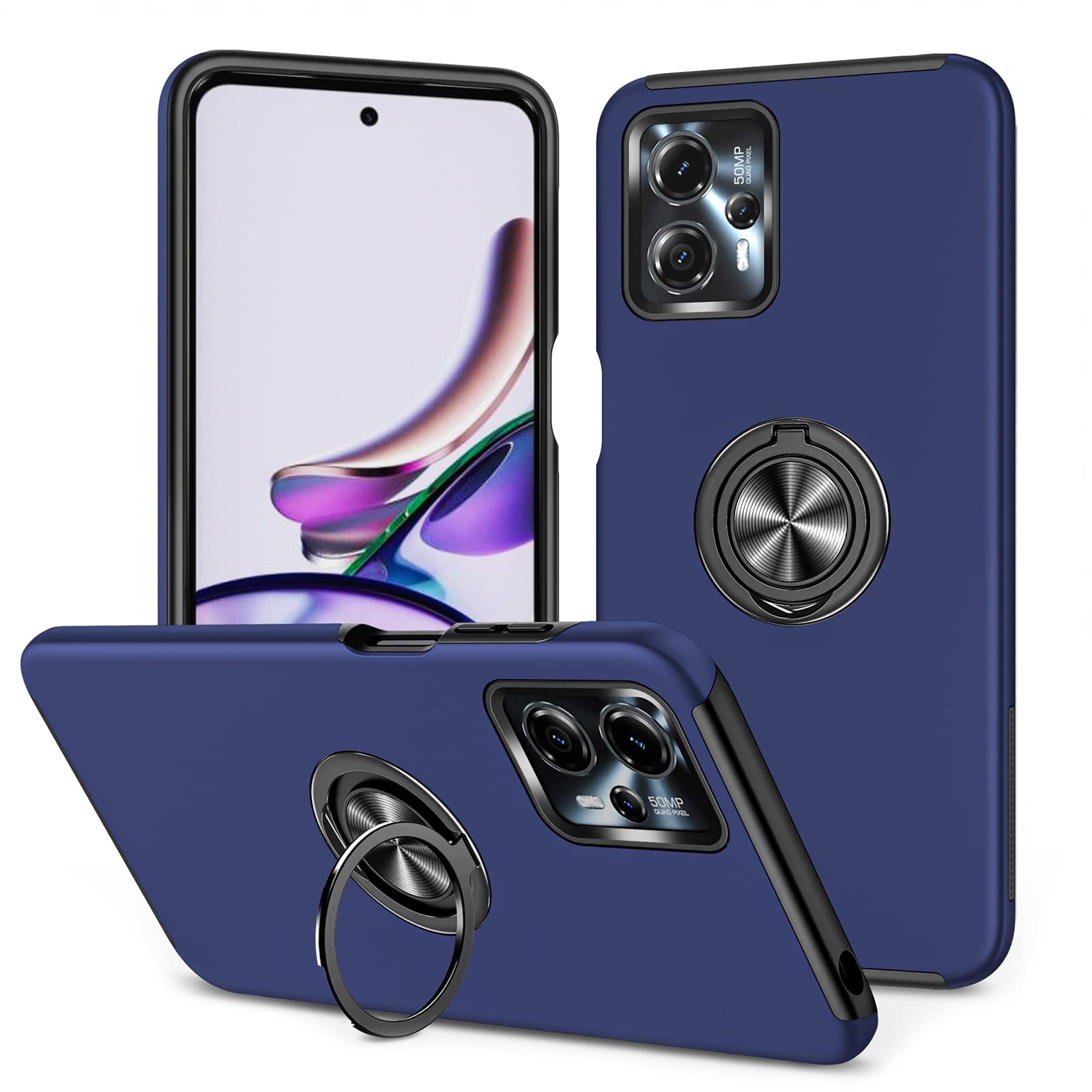 Amazon | Motorola Moto G13 ケース リング 耐衝撃 TPU+PC