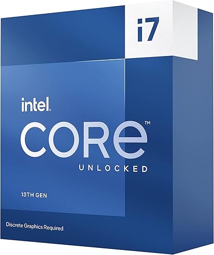 Miniatura 1 de Intel Procesador de escritorio Core i7-13700KF 16 núcleos 8 núcleos P  8 núcleos E caché de 30 M hasta 54 GHz
