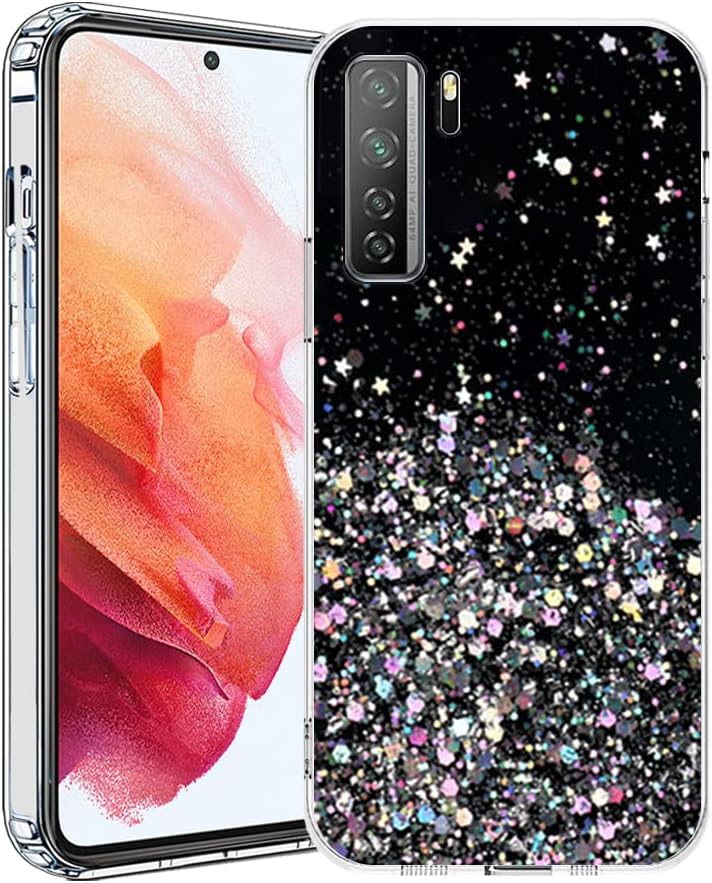 Sunrive Cover compatibile con Huawei P8 Lite 2017/P9 Lite 2017,Custodia Case in molle matte Morbida Flessibile Antigraffio protettiva back Case(Luna,Delfini,Mare)+1 x Cordino Universale