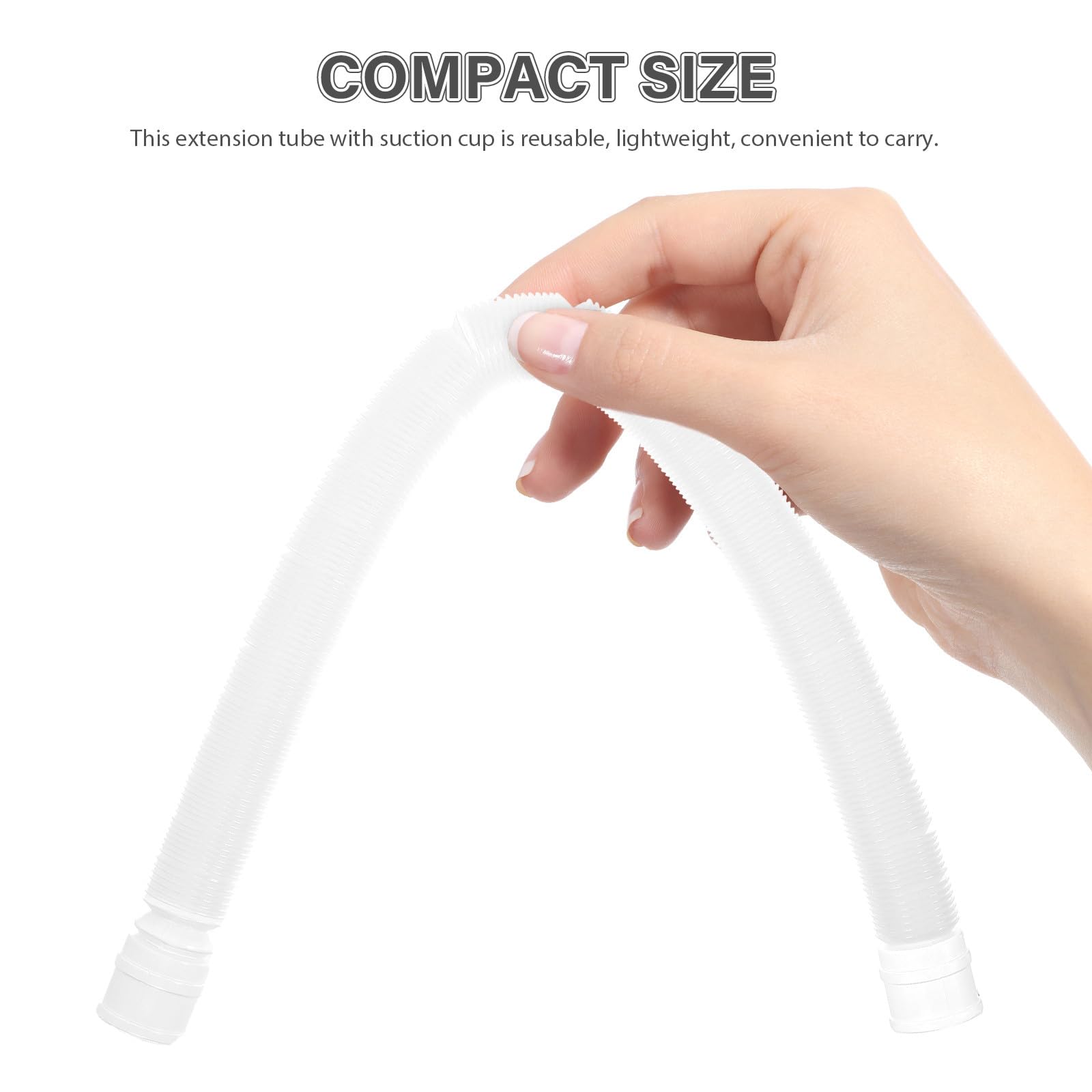 DOITOOL Tubo Flexible del Humidificador Terrario para Reptiles y Recipientes de Vidrio, con Ventosa Estable, Manguera Extensible de Plástico Reutilizable