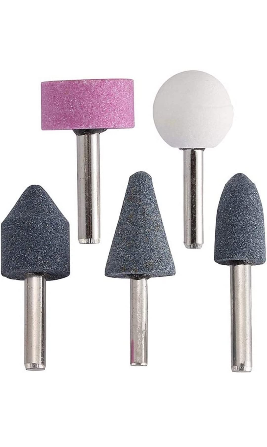 QYA Power Tool Abrasive Mounted Stone Rotary Grinding Wheels Bit Set of 5pcs (Standard size) (B0C4HCXHKX) Amazon Price History, Amazon Price Tracker