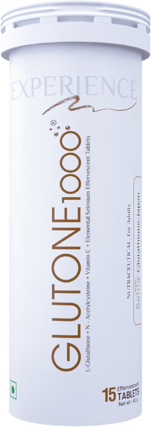 L-Glutathione, 1000mg With Vitamin C, 60mg Effervescent Tablets For Skin Lightening