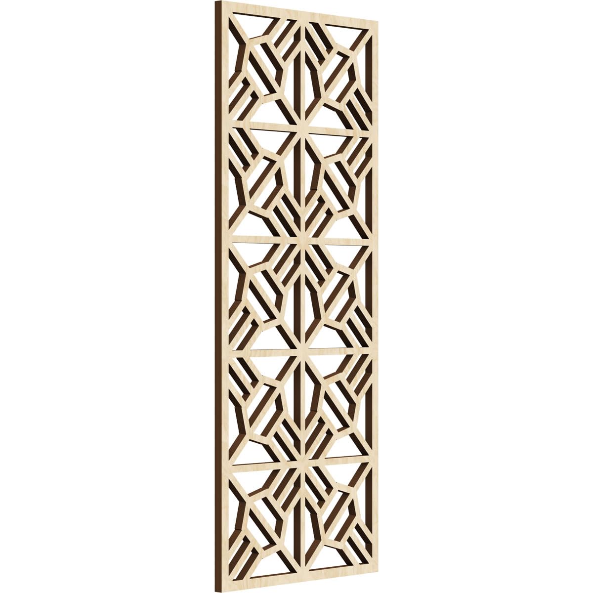11 3/8"W x 29 3/8"H x 3/8"T Auburn Decorative Fretwork Wood Wall Panels, Birch