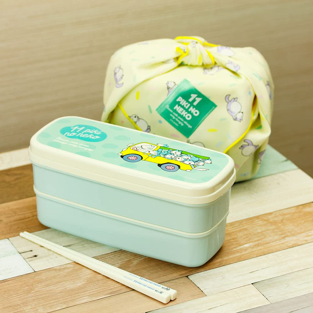 ねこのさん専用　２枚クール便 Amazon.co.jp: 学研ステイフル 11ぴきのねこ お弁当箱 2段 箸