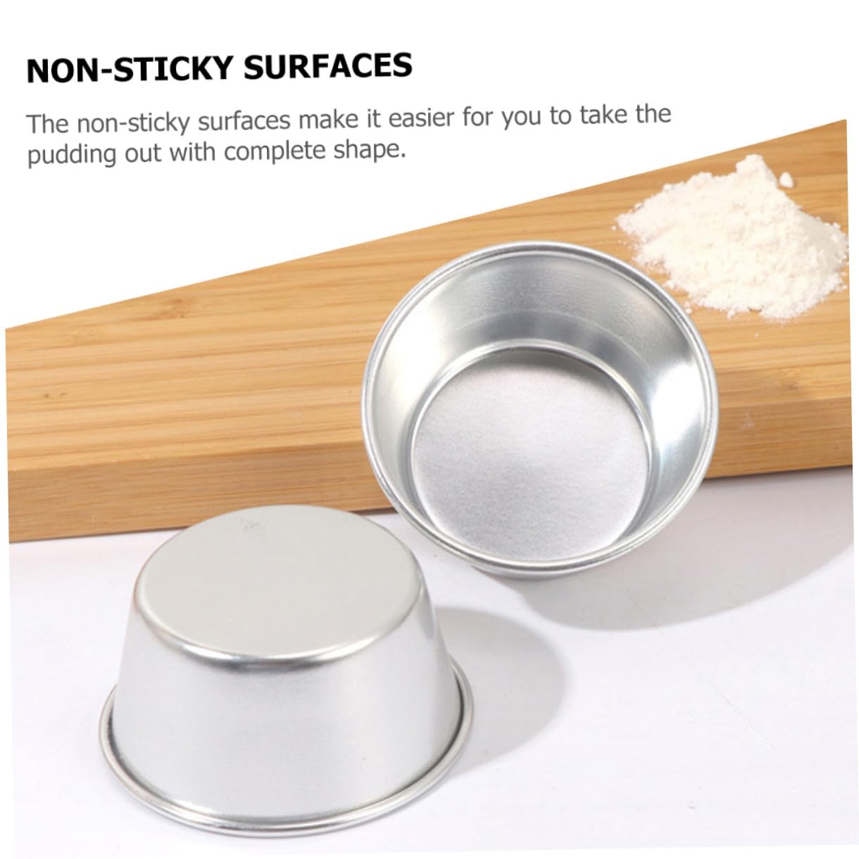 HEMOTON 24piezas Molde De Pudding Antiadherente Para Hornear Tartas y Muffins Resistente Altas Temperaturas Multiuso y Fácil Desmoldeo Para Postres y Gelatinas