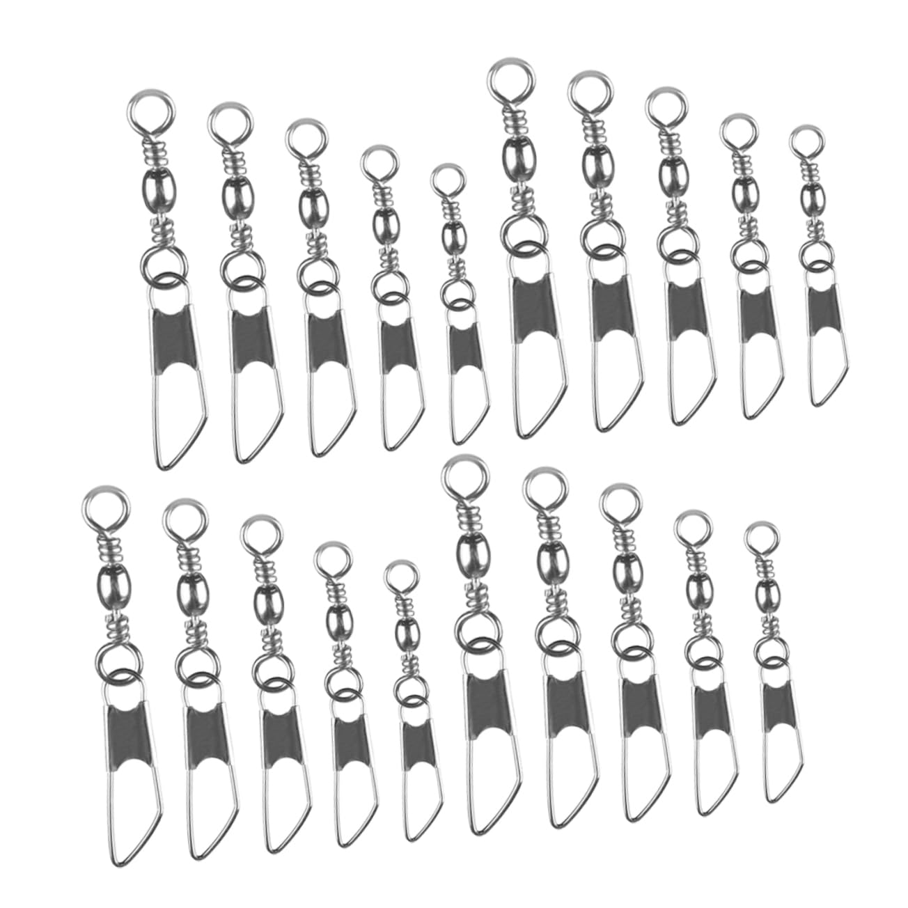 Hemobllo Anillo De Ocho Caracteres Equipo De Pesca Pasador Anzuelos Anillos Eslabones Giratorios Aparejos De Pesca Conector De Pesca Rodamiento De Bolas Eslabones Giratorios A