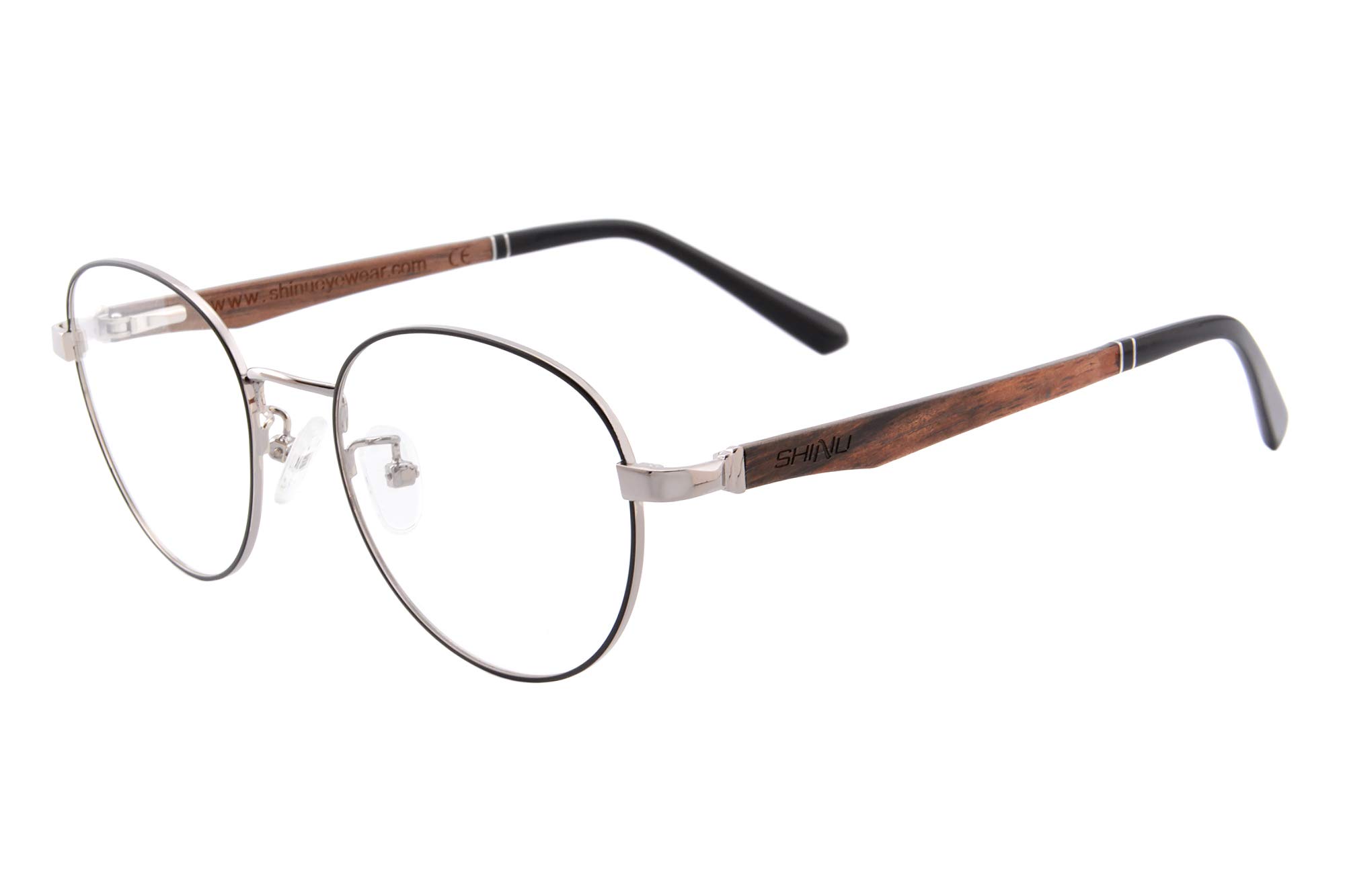 SHINU Maenner Frauen Holz Sonnenbrillen Polarisierte Myopie Brillen-PGJS903