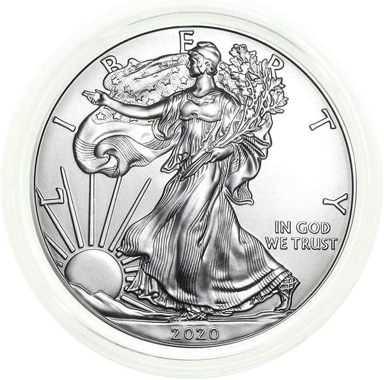 American Silver Eagle 2020 .999 plata fina en tite de aire de ajuste directo con nuestro certificado de autenticidad dólar sin circular menta estadounidense