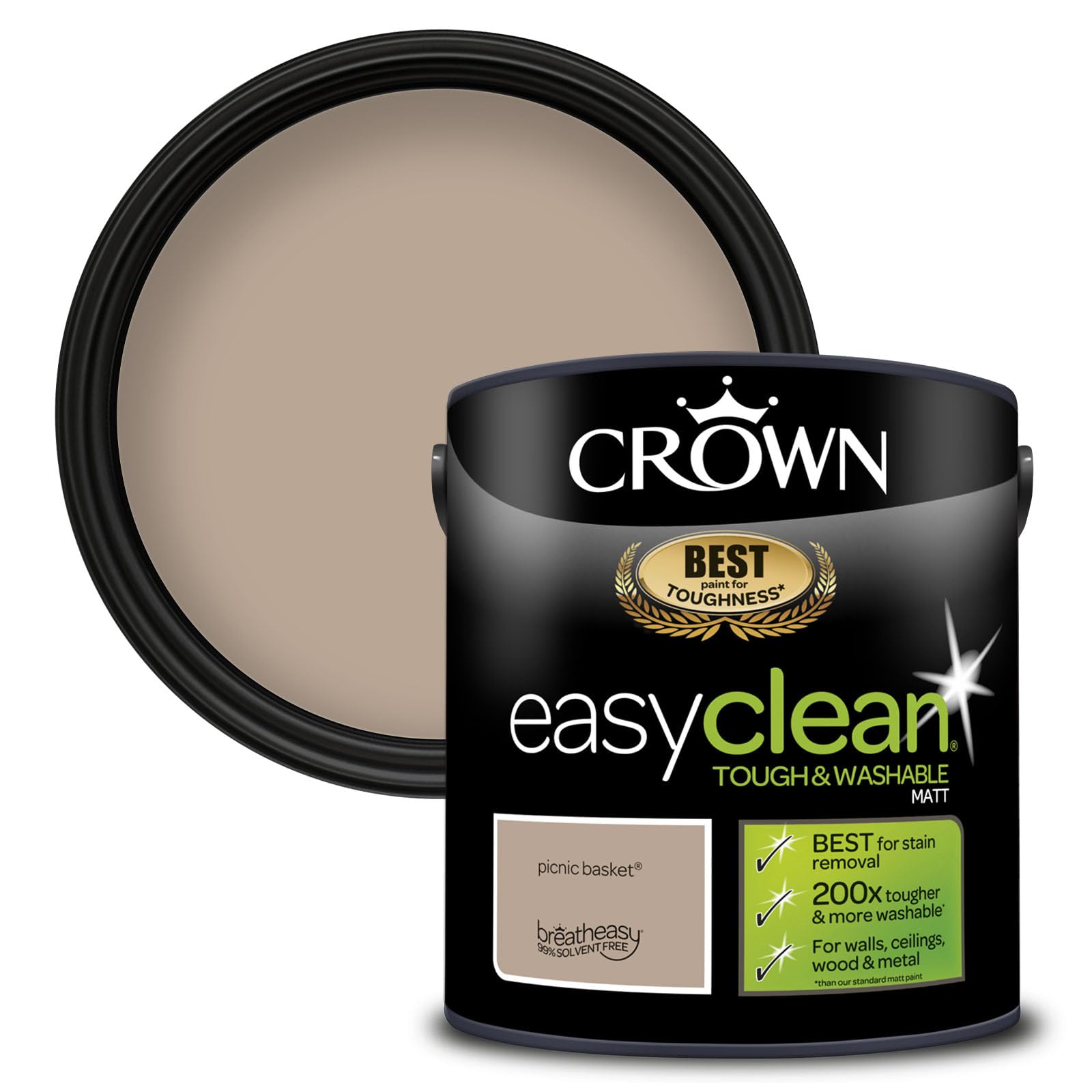 Crown Easyclean Matt Emulsion Paint - Picnic Basket