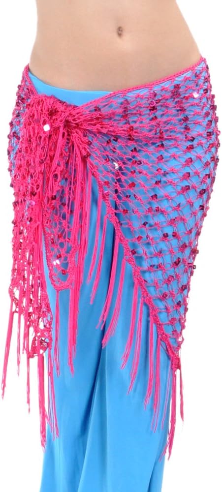 Belly Dance Hip Scarf, Egyptian Triangle Shawl, Christmas Git Idea