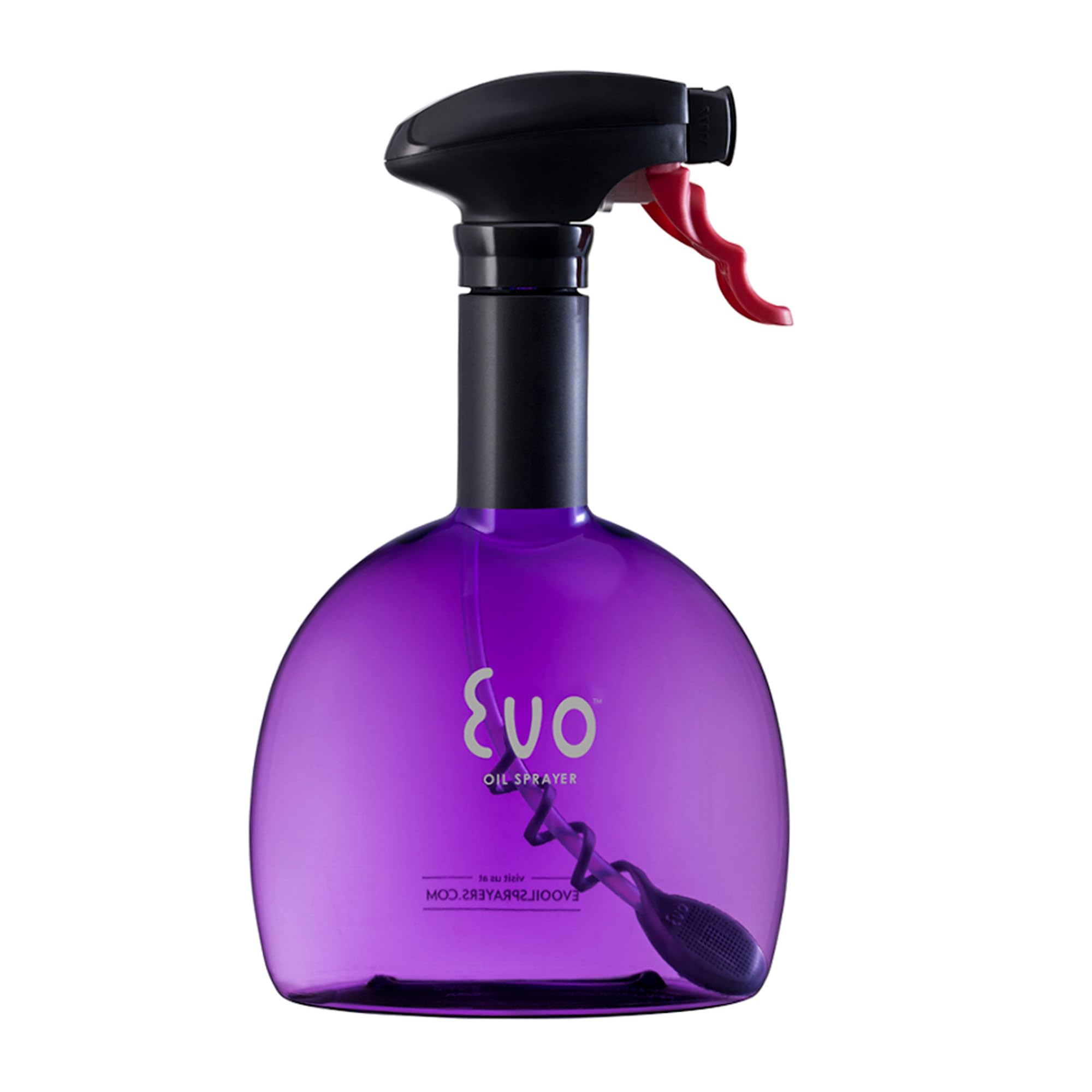 Evo Original Oil Sprayer, Non-Aerosol for Olive Oil, Cooking Oils, and Vinegars, Purple, 24-Ounce Capacity