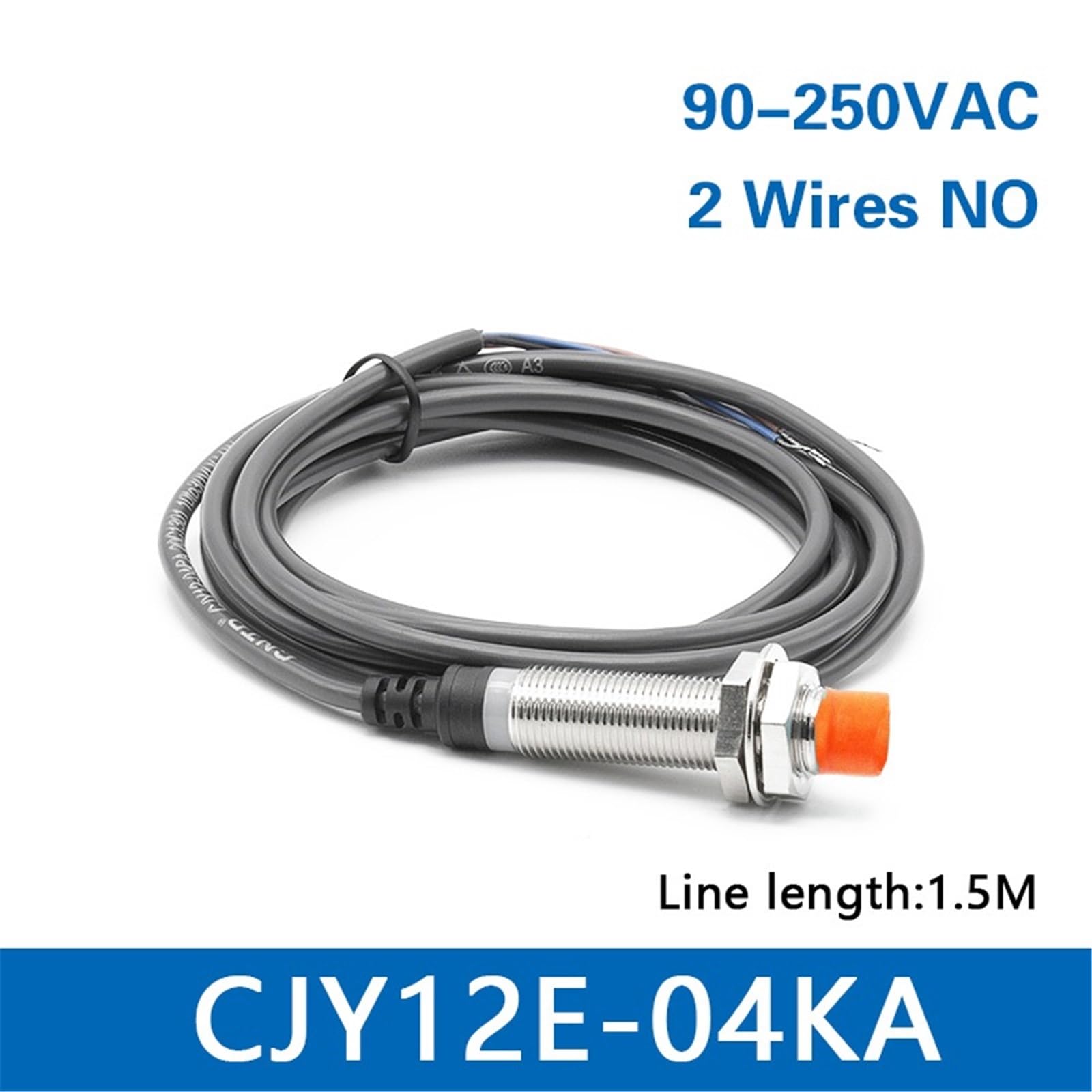 1 Uds M12 CJY12E CJY12-04NA NB KA PA PB Sensor de inducción de Metal interruptor de proximidad NO NC NPN PNP 12V 24V 220V(CJY12E-04KA)