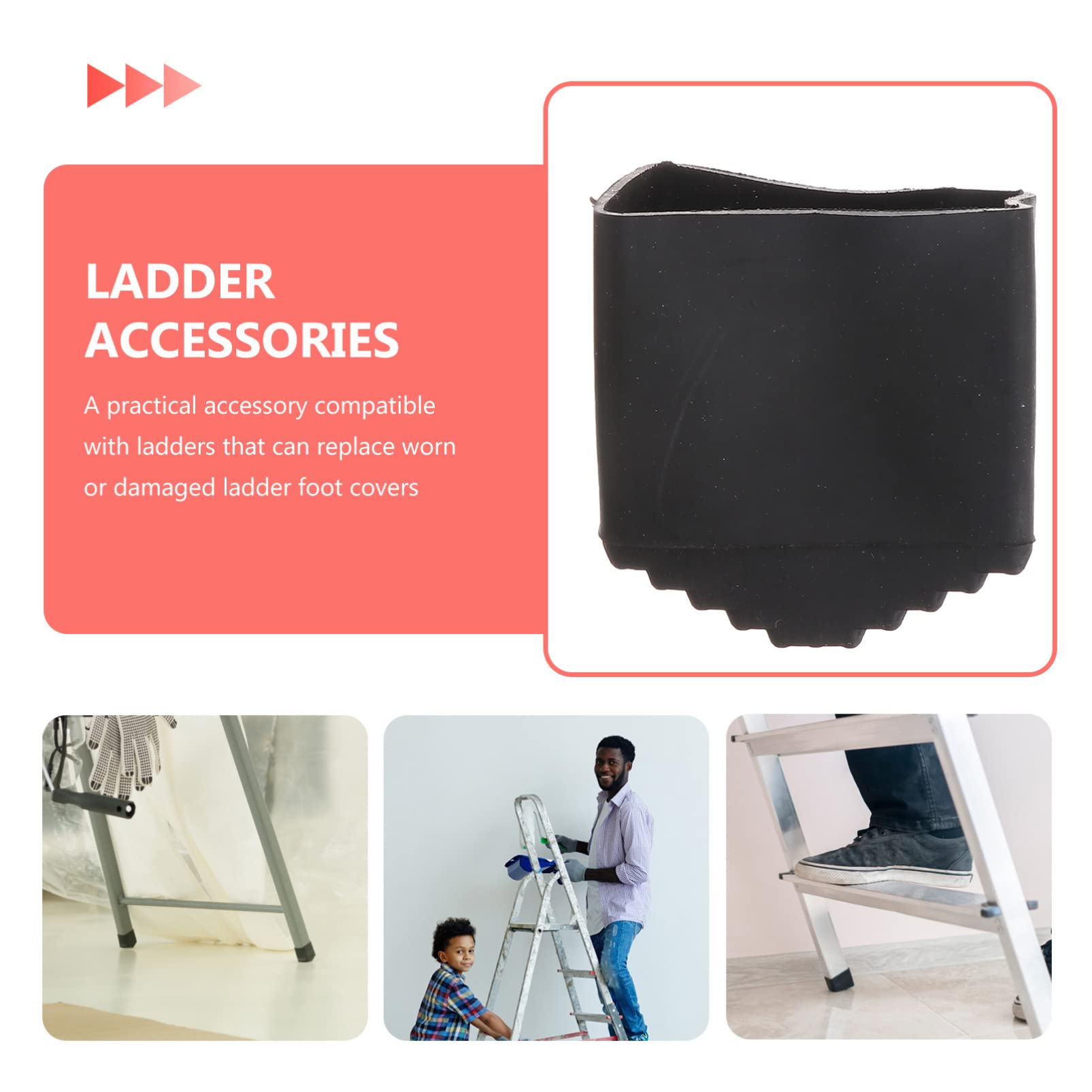 Sewroro Anti-Slip Ladder Feet Covers Rubber Step Ladder Foot Pads Durable Replacement Accessories for Folding and Steep Ladders Sewroro Anti-Slip Ladder Feet Covers Rubber Step Ladder Foot Pads Durable Replacement Accessories for Folding and Steep Ladders