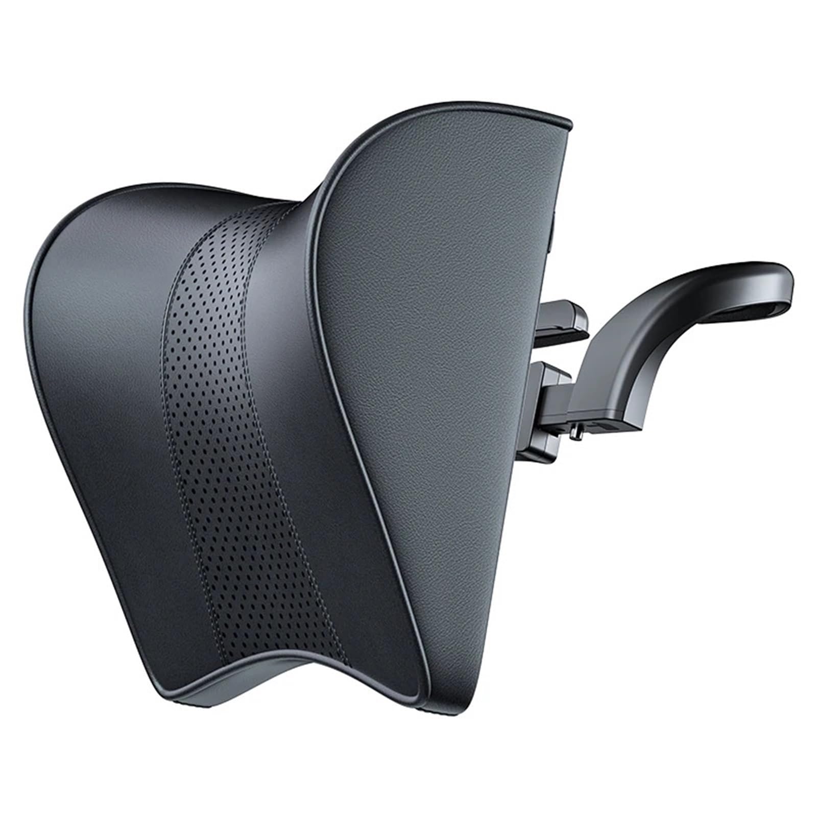 ATUMY Car Seat Pillow Fit For Tesla Model Y 3 2017-2024 Adjustable Height Neck Pillow Memory Foam Car Headrest Pillow Car Headrest(PVC Leather)