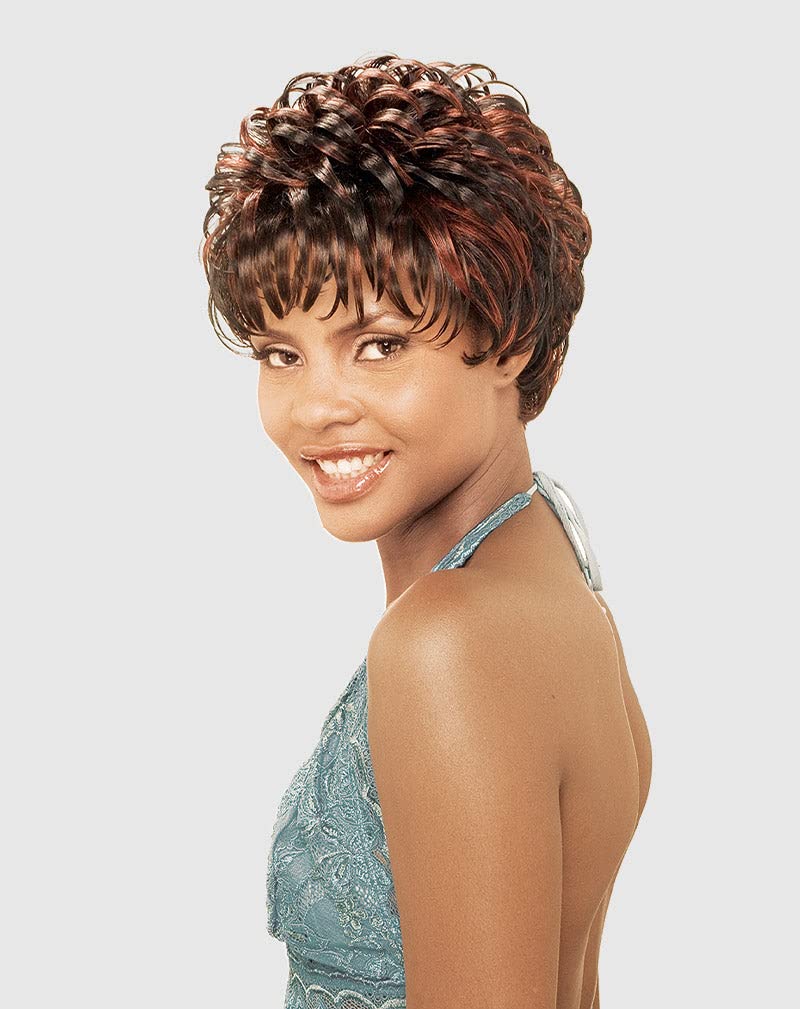 VANESSA Fashion Wigs Short Length Wavy Style with Slim