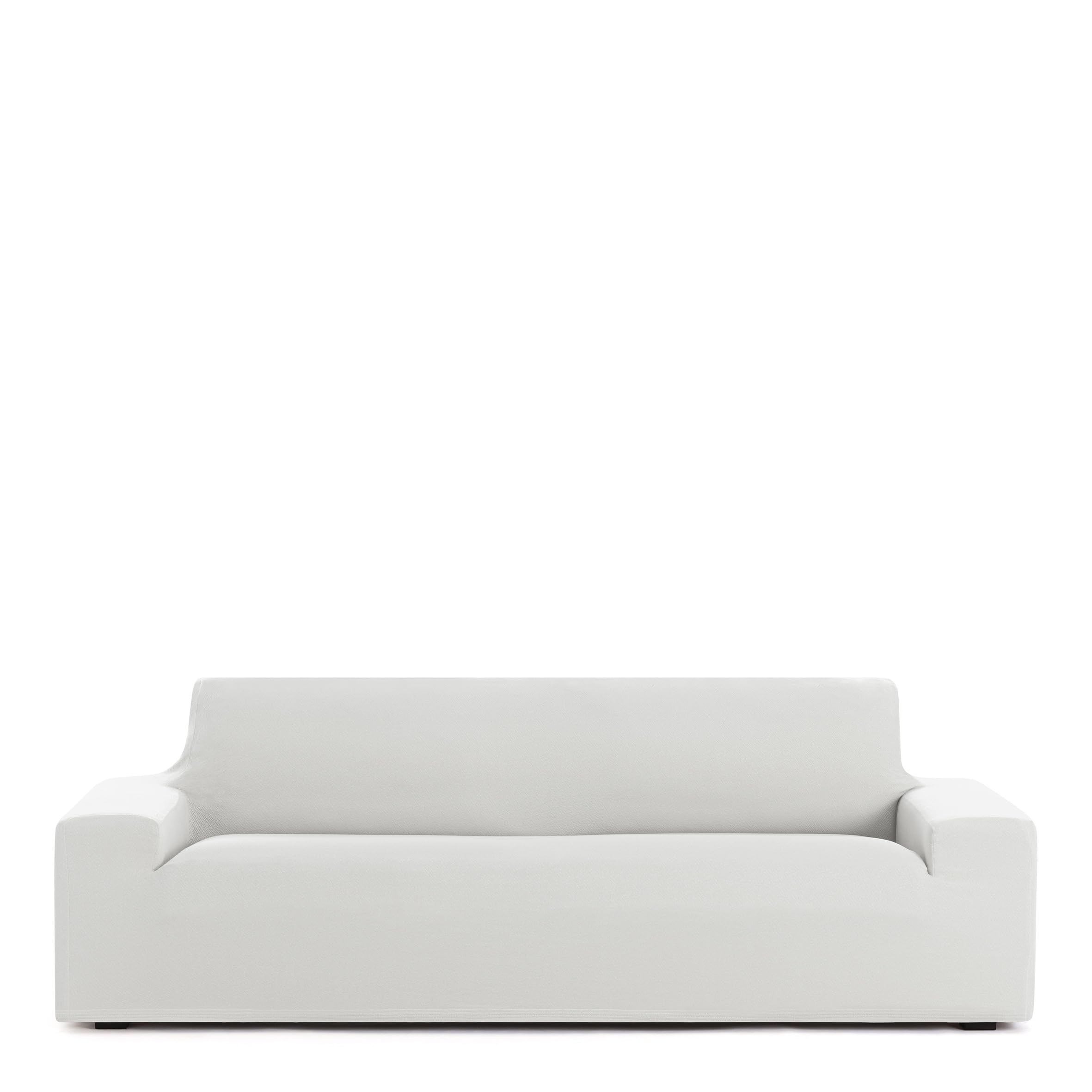 EYSA Bi-elastischer Sofabezug für 3-Sitzer, Weiß, Design Harlem