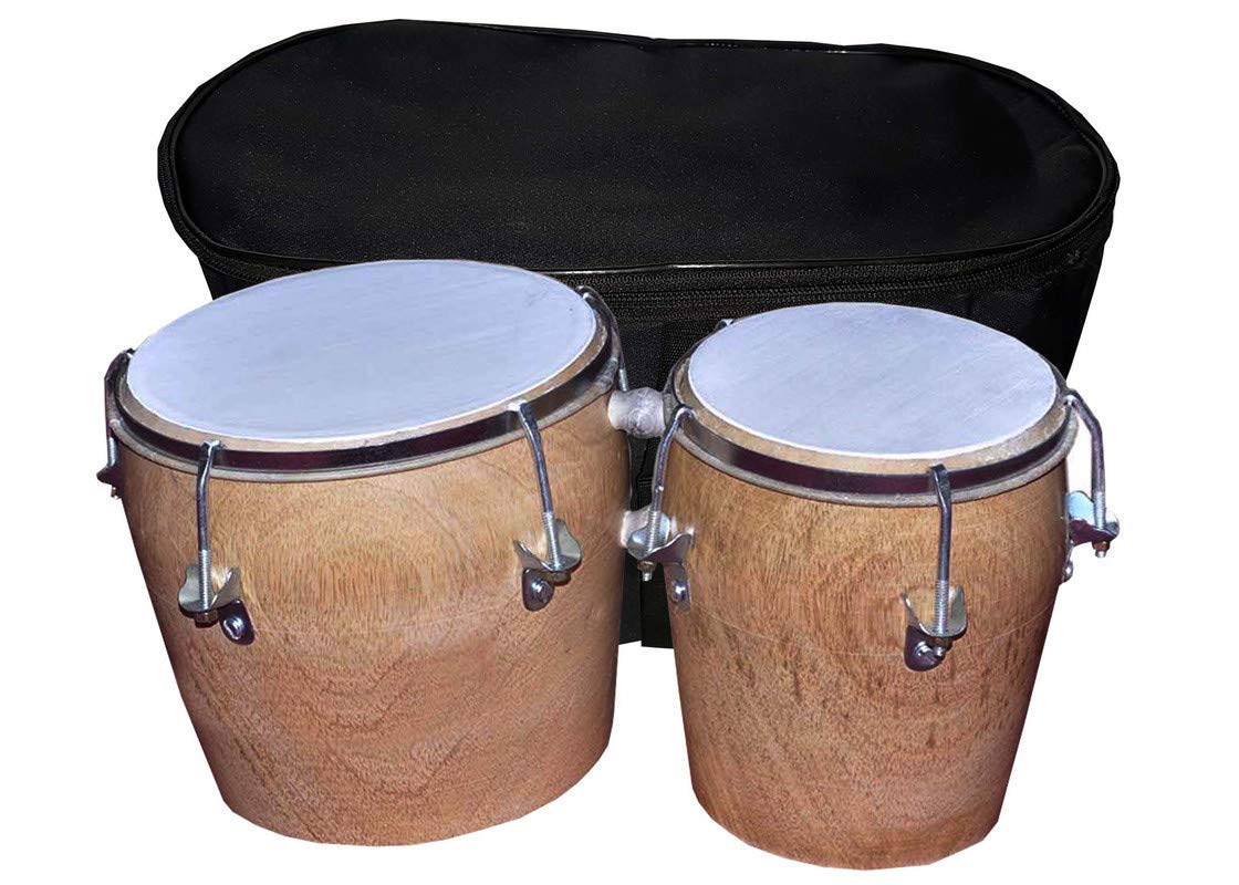 Master Stock Stock Mania Wooden Bongo With Bag (White)