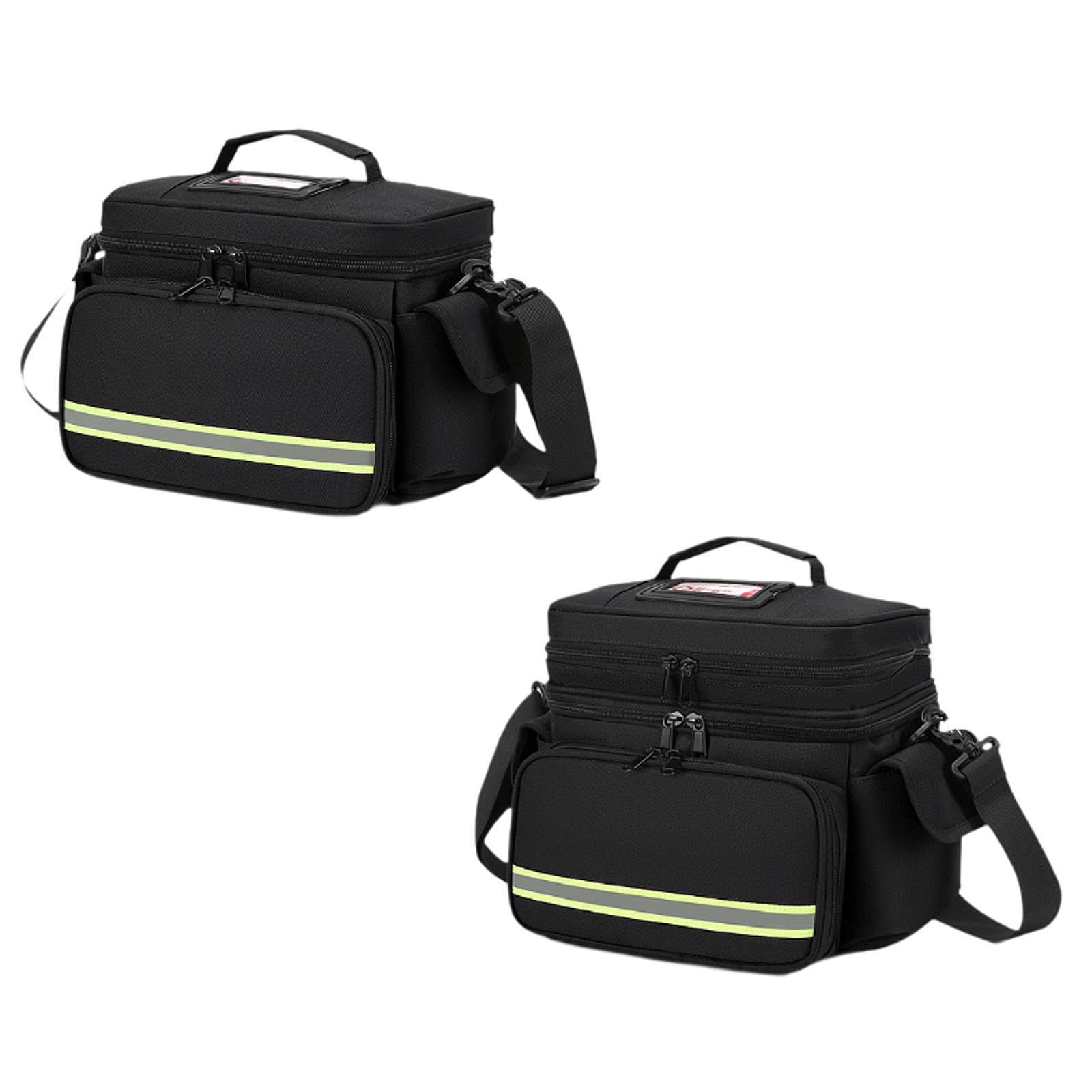 Kit di soccorso da viaggio, borsa organizer di emergenza con resistente tessuto Oxford, borsa di soccorso vuota, soluzione di stoccaggio a lunga