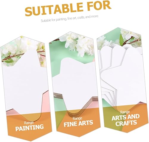 Miniatura 8 de EXCEART Tableros de pintura al óleo de arte profesional 10pcs lienzos de algodón tamaño pequeño para principiantes