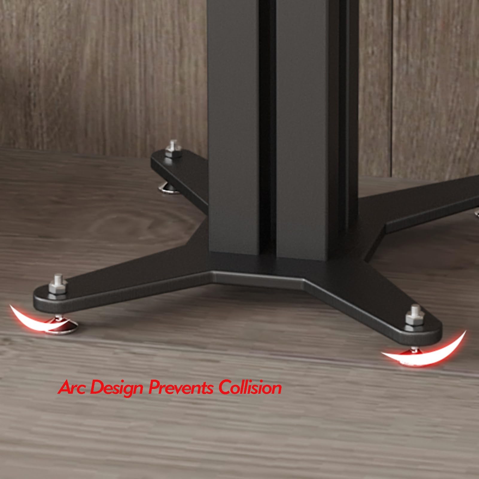 Soporte de altavoz de metal de altura ajustable, 30-80 cm, par universal para el hogar, sala de estar, oficina, teatro