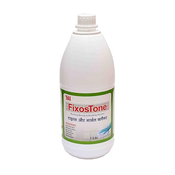 FIXOSTONE HEAVY DUTY TILE CLEANER ANTIBACTERIAL, REMOVE TOUGH STAINS, HARD WATER STAINS, Natural Fragrance (1 Lt.)