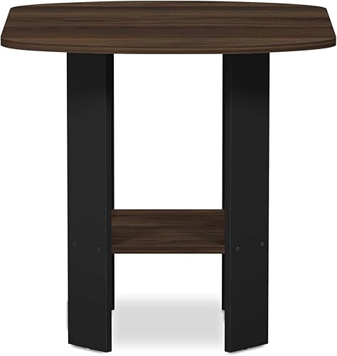 Miniatura 6 de Furinno SIMPLE DESIGN - Mesa auxiliar, mesa de arrime de 2 niveles, mesita de noche con estantes abiertos, mesita de noche para sala de estar,
