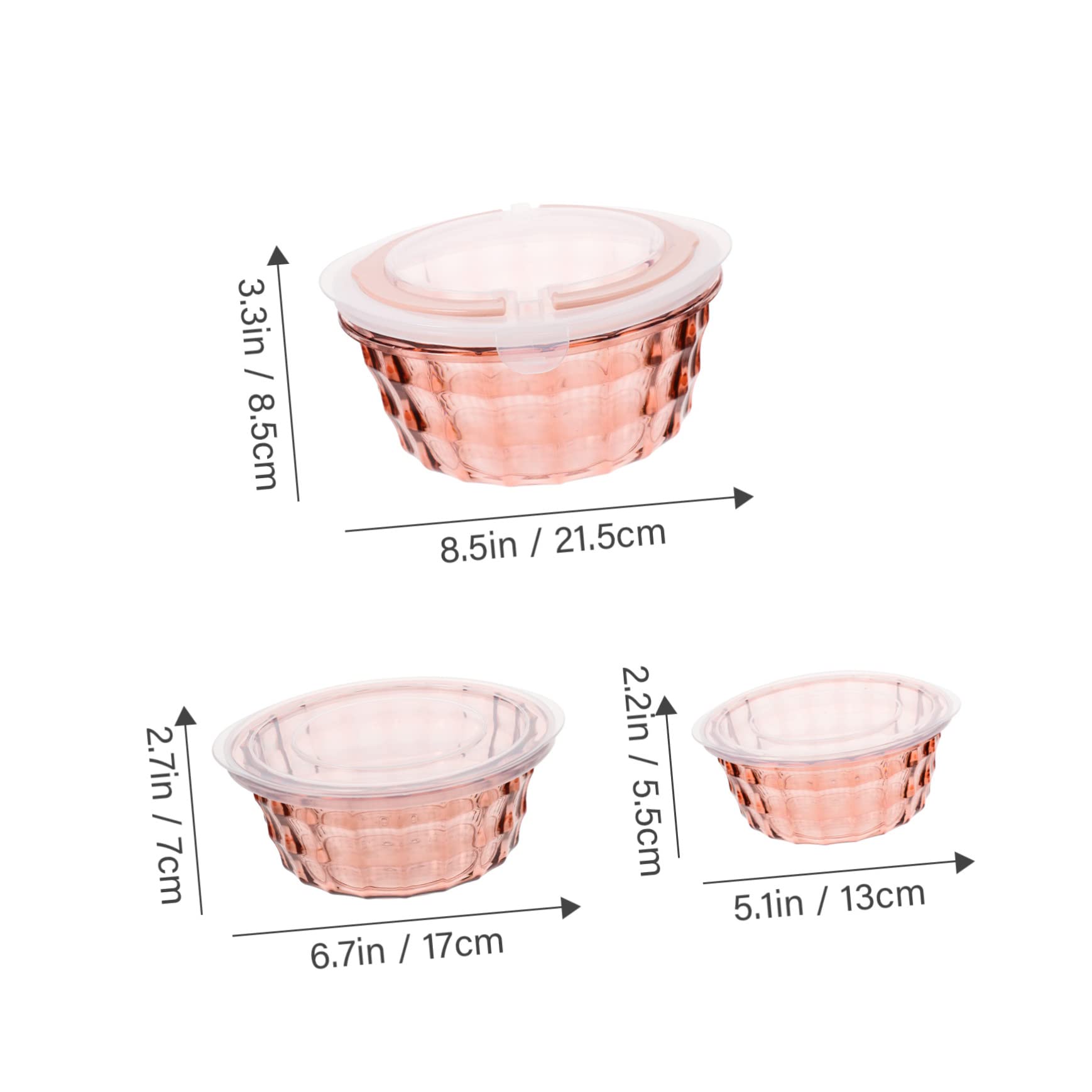 Alipis Recipientes para Alimentos, Caja Organizadora de Verduras, 3 Piezas Rosa, Compacto y Fácil de Limpiar, Buen Cierre, para Llevar al Aire Libre