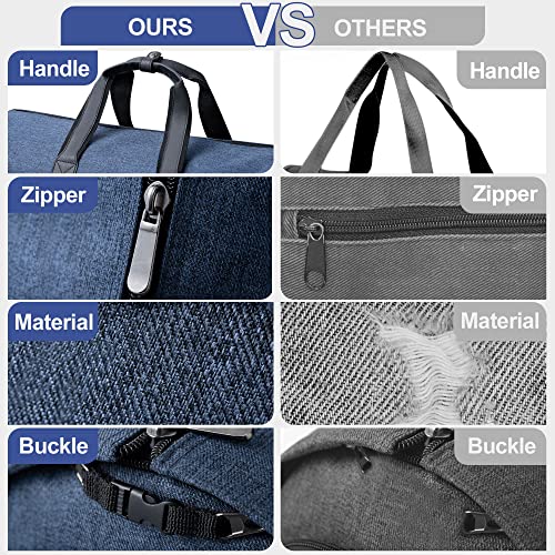 Golkcurx Convertible Garment Bag for travel,Carry on Garment Duffle Bag with Shoe Compartment, Detachable Shoulder Strap - 2 in 1 ， for Men Women3