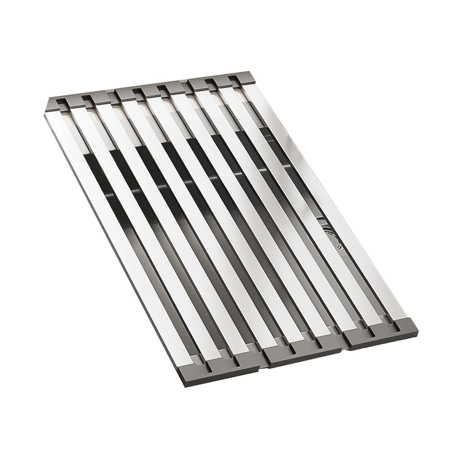 Bbajszx Expandable Dishes Drying Rack Over the Sink Sink Kitchen Accessories Rolling Up Stainless Steel Drainer Expandable Dishes