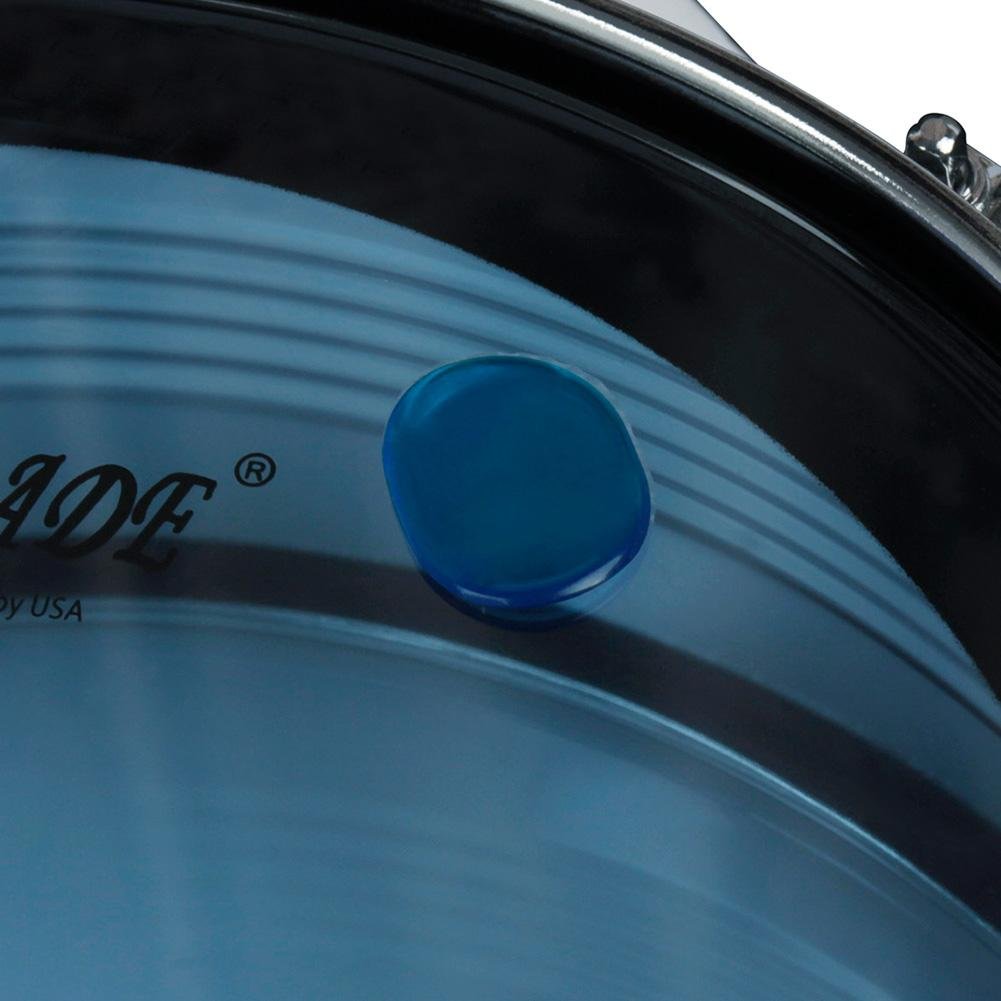 Tbest 6PCS Tambour Amortisseur Gel Pads, Transparent Silice Gel Tambour Silencieux Kit Snare Drum Silencieux Pad Pâte Tambour Amortissement Contrôle