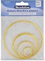 Vista 1 de Beadalon Remembrance - Alambre de memoria de acero inoxidable, redondo, collar, brillante, 8 onzas, aprox. 288 bobinas