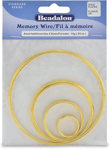 Beadalon Remembrance - Alambre de memoria de acero inoxidable, redondo, collar, brillante, 8 onzas, aprox. 288 bobinas