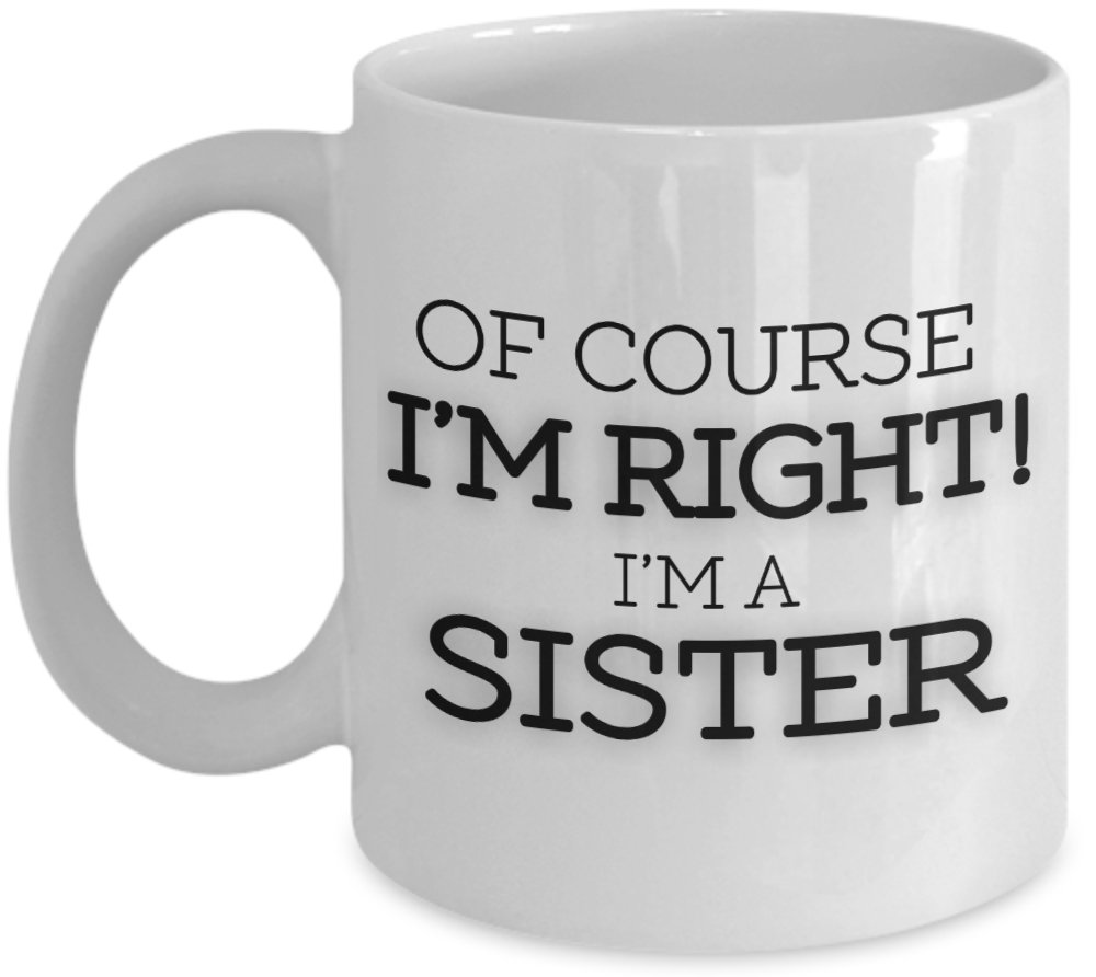Shaniztoons White Sister Christmas Novelty Gift Mug
