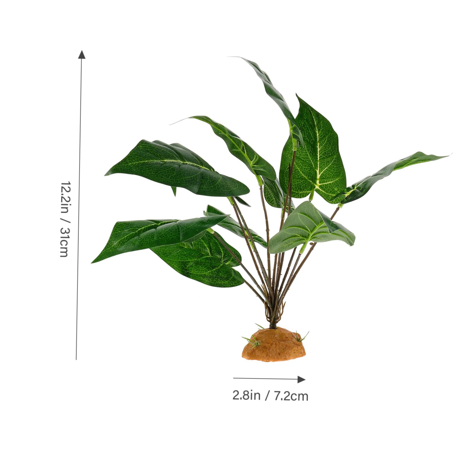 GALPADA Sturdy Reptile Supplies Reptile Tank Plant Lifelike Plant Ornament for Terrarium