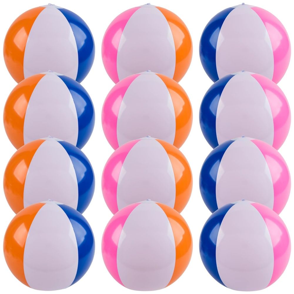 Rhode Island Novelty 16 Inch Beach Balls, Pack of Twelve