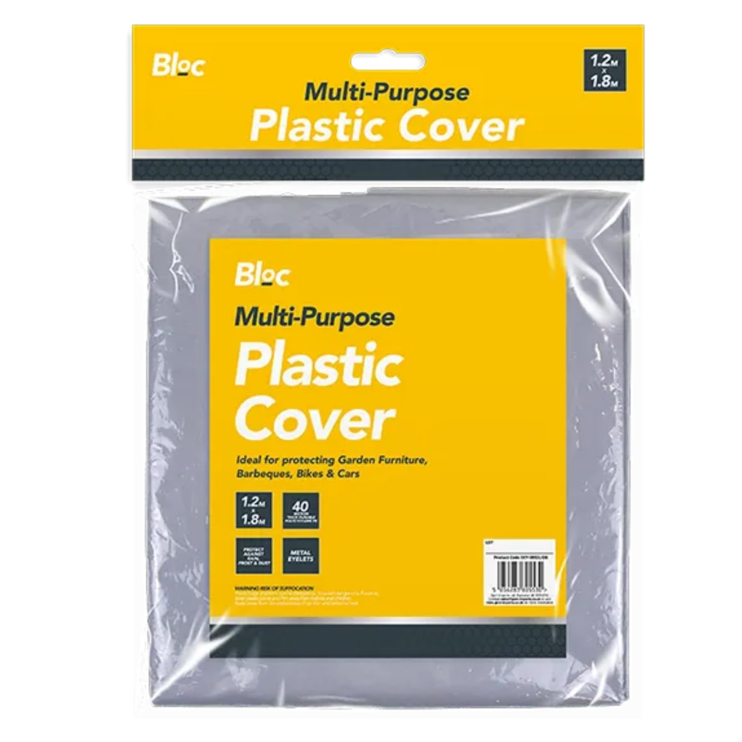 Multi Purpose Plastic Cover – Waterproof Tarpaulin for Outdoor Use – Versatile Garden Furniture Covers Waterproof & DIY Plastic Sheeting