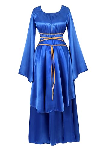 Disfraz medieval victoriano para mujer, vestido largo renacentista, disfraz irlandés sobre cosplay retro
