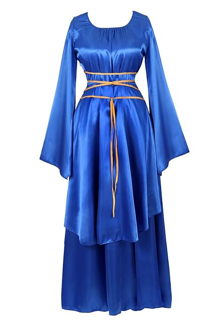 Disfraz medieval victoriano para mujer, vestido largo renacentista, disfraz irlandés sobre cosplay retro