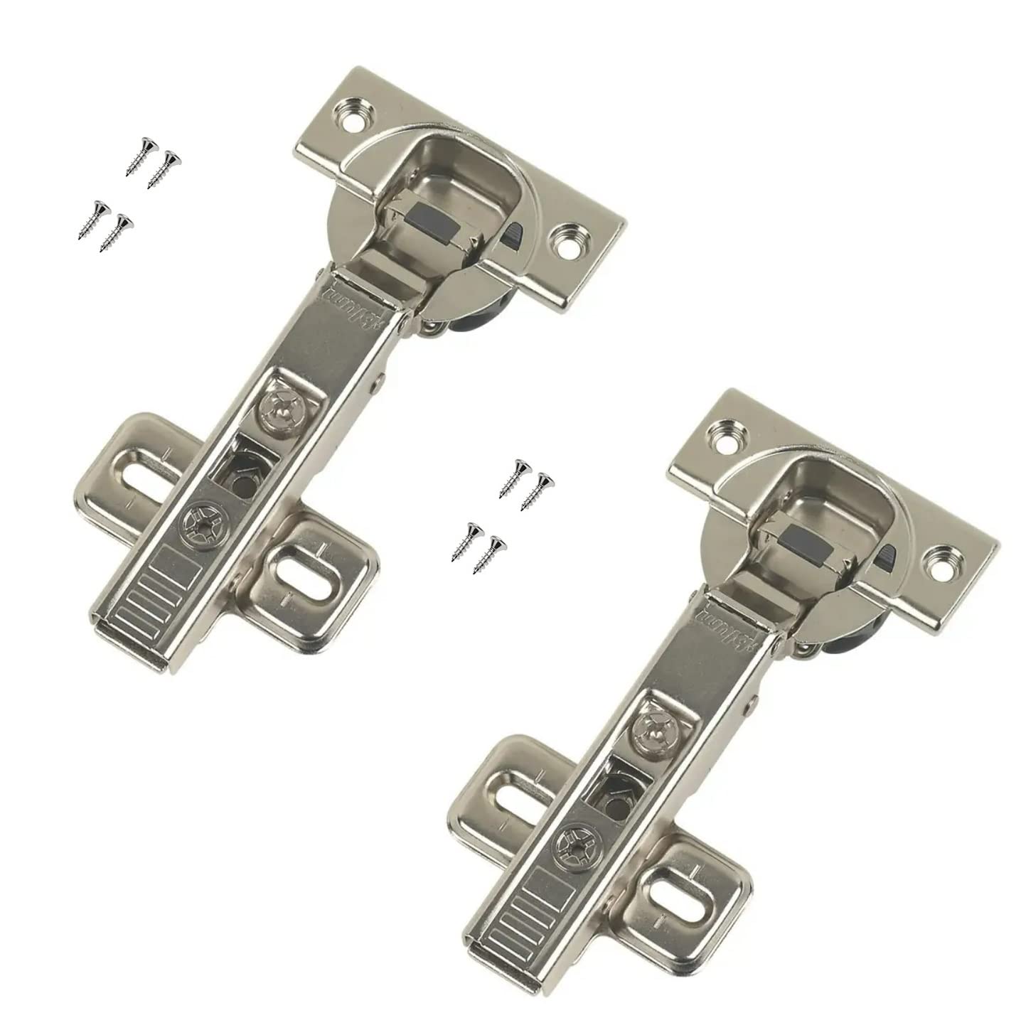1 Pair x Blum Soft Close Cabinet Hinge Arm Clip 71B3 & Mounting Plate 173L610 (Overlay Application)