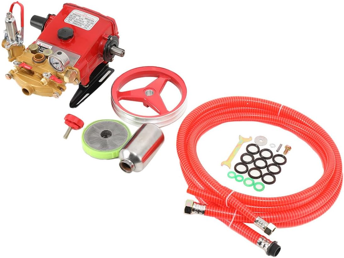 Water Transfer Pump, 26 Type Three - Cylinder Piston Pump, 190.2-348.7 GPH, 1.0-3.0Mpa Working Pressure, Compatible with 1.5-2.5kw Motor
