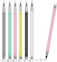Skaaisont Matite Senza Inchiostro con Gomma, Matita Perpetua a Lunga Durata Penna Matita Portatile 6 Riutilizzabili per Ufficio e Studio