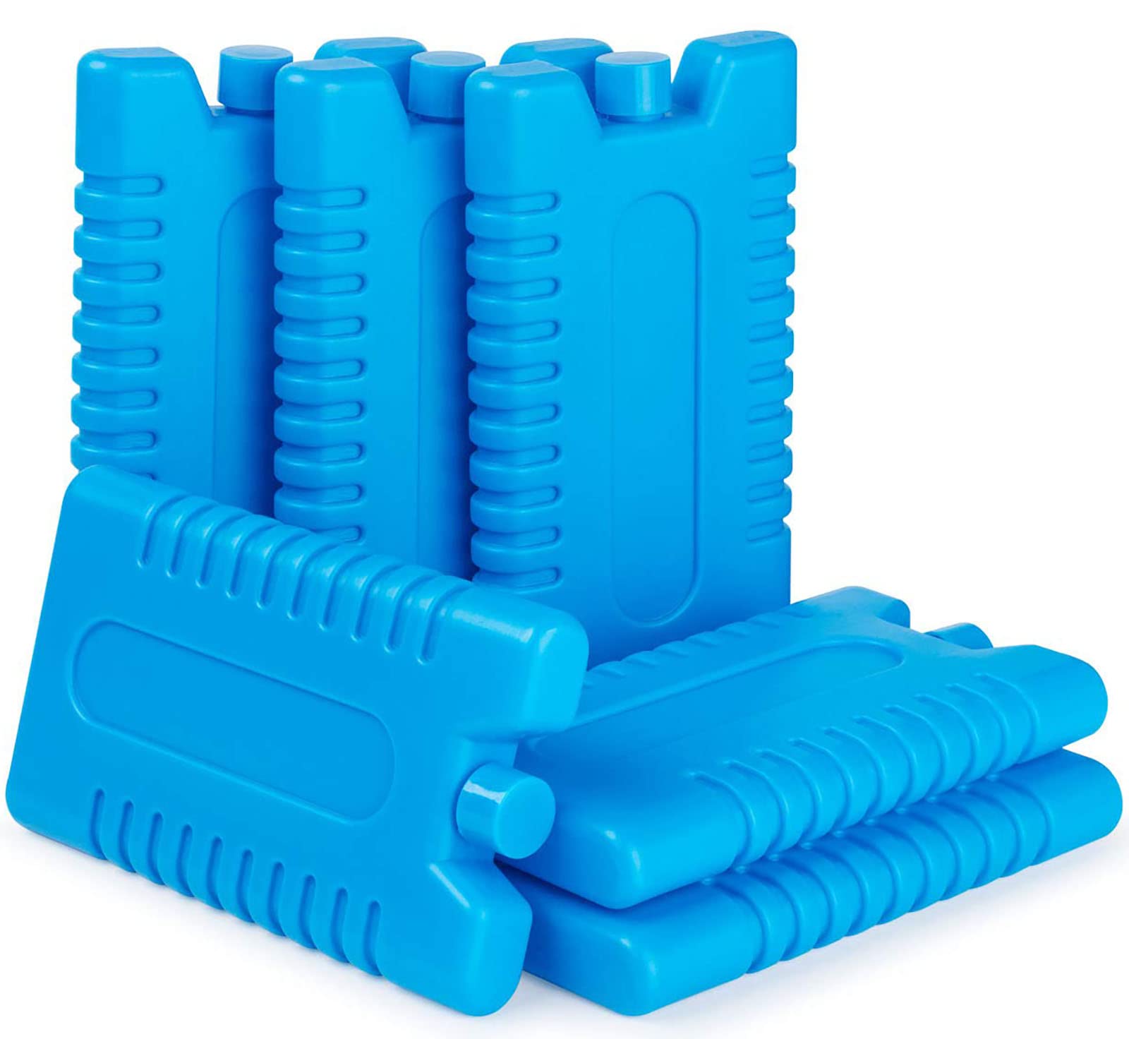 Freezer Blocks, Freeze Boards, Ice Packs Reusable, Keep Foods & drinks cooler Suitable for Picnics, Cooler bags and Cool Boxes Pack of 6