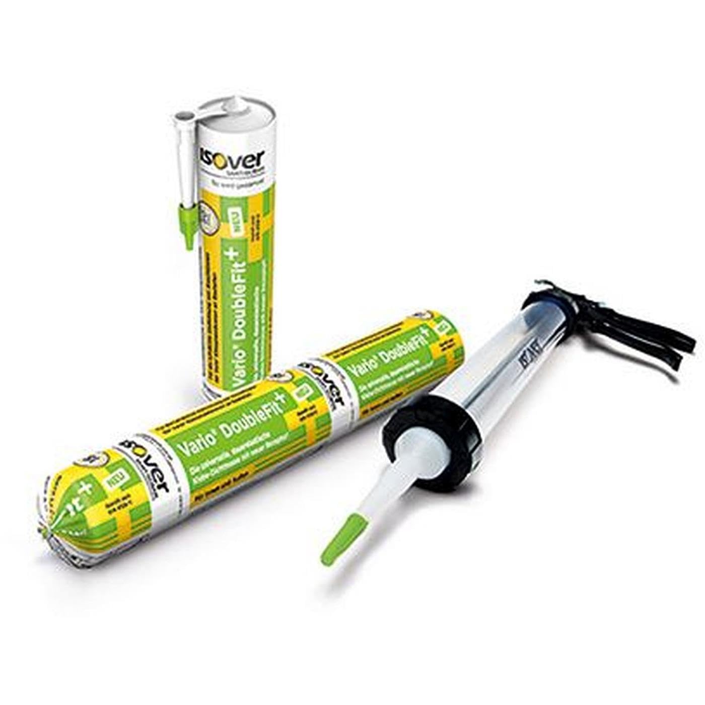 Sparpaket Isover Vario DoubleFit + pastöse Klebe-Dichtmasse für innen und außen in der Kartusche 3 x 310ml